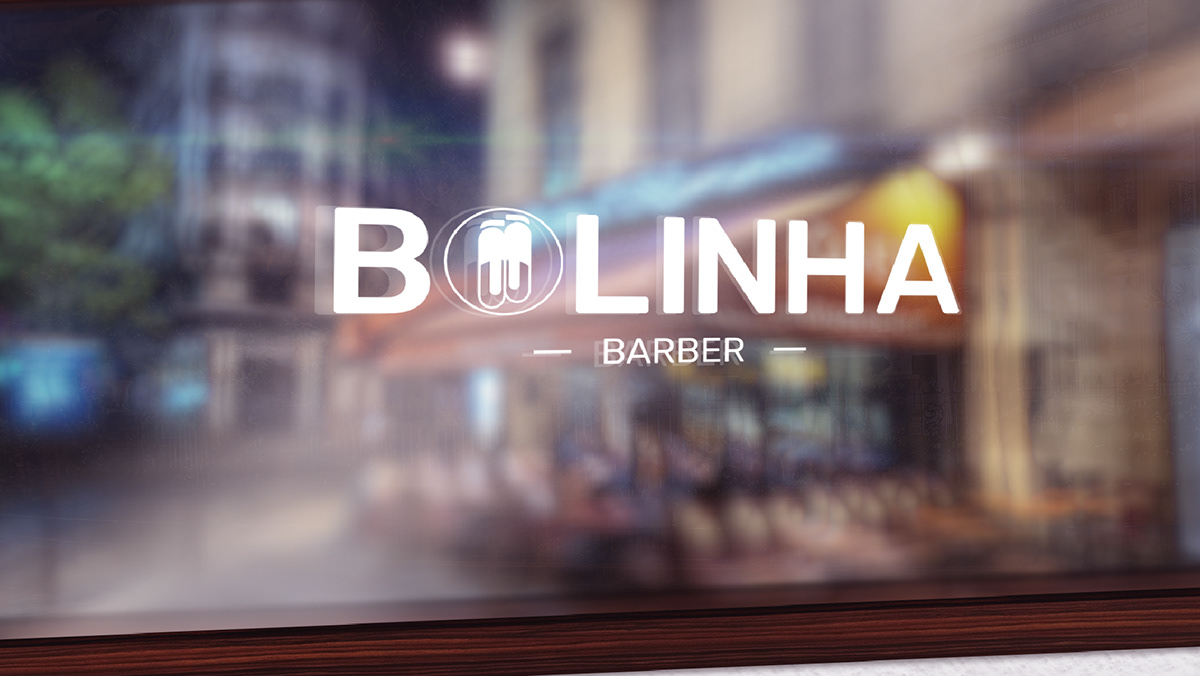 Bolinha Barber — Aplicação em cartão de visita